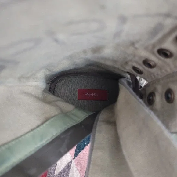 Vintage 1990s Esprit Military Combat Lace Up Boots Sz 7 Green Chunky Trooper‎ - Picture 8 of 11